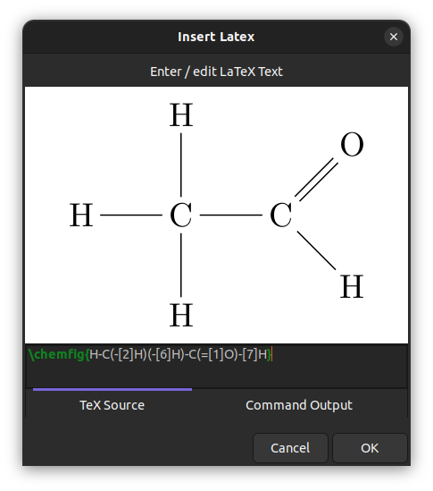 LaTeX-Chemical-Molecules